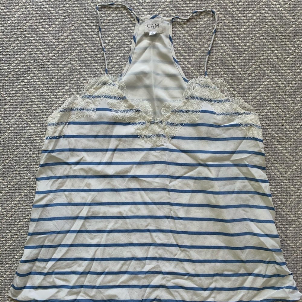 Cami NYC the racer striped top size S